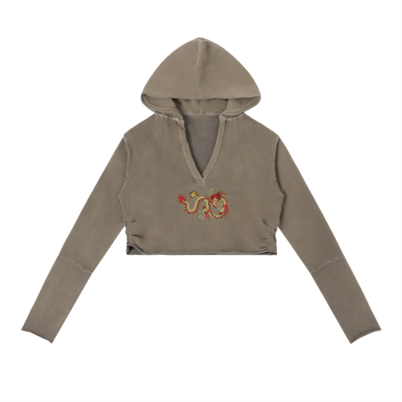 Always Been Great Dragon Cropped Women's Hoodie