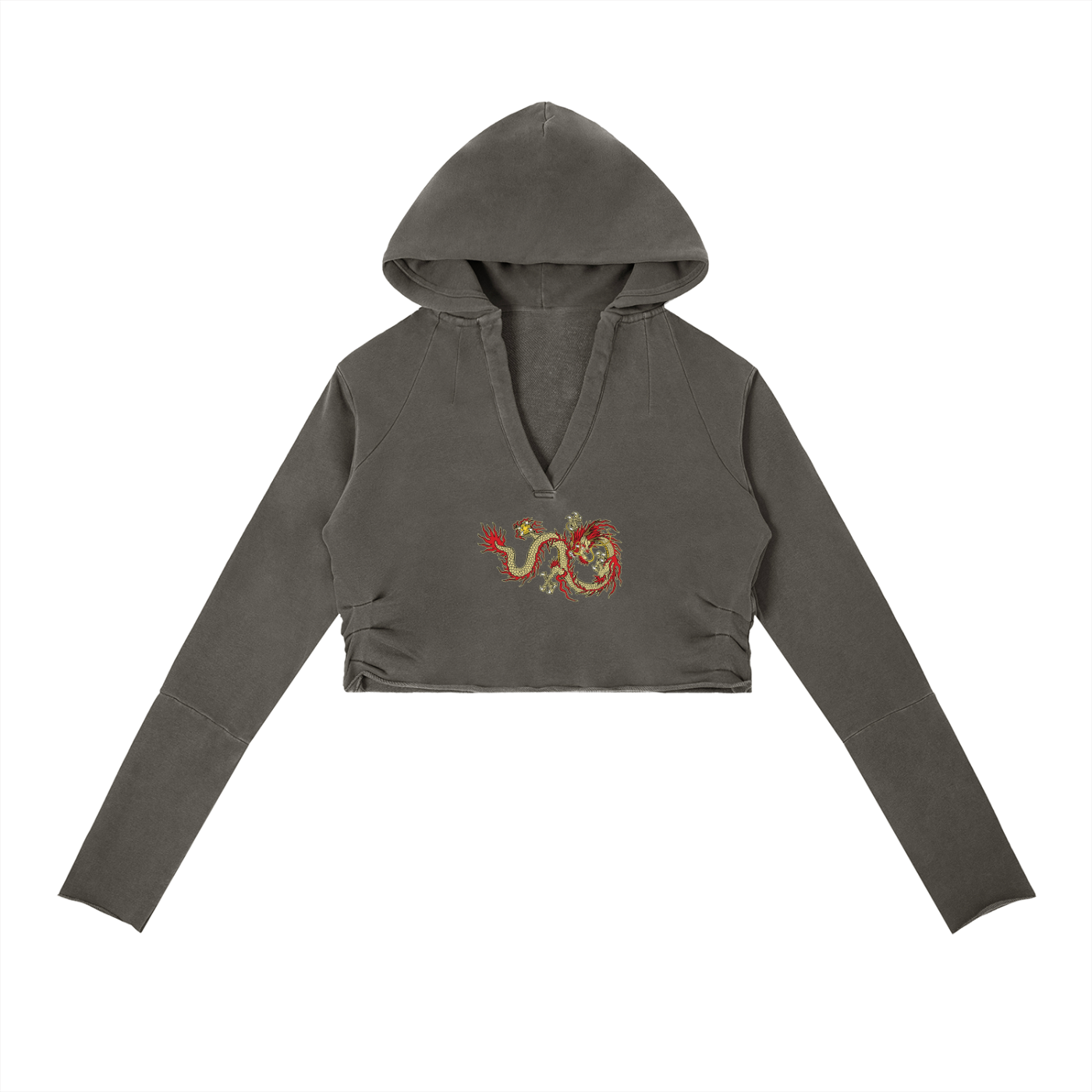 Always Been Great Dragon Cropped Women's Hoodie