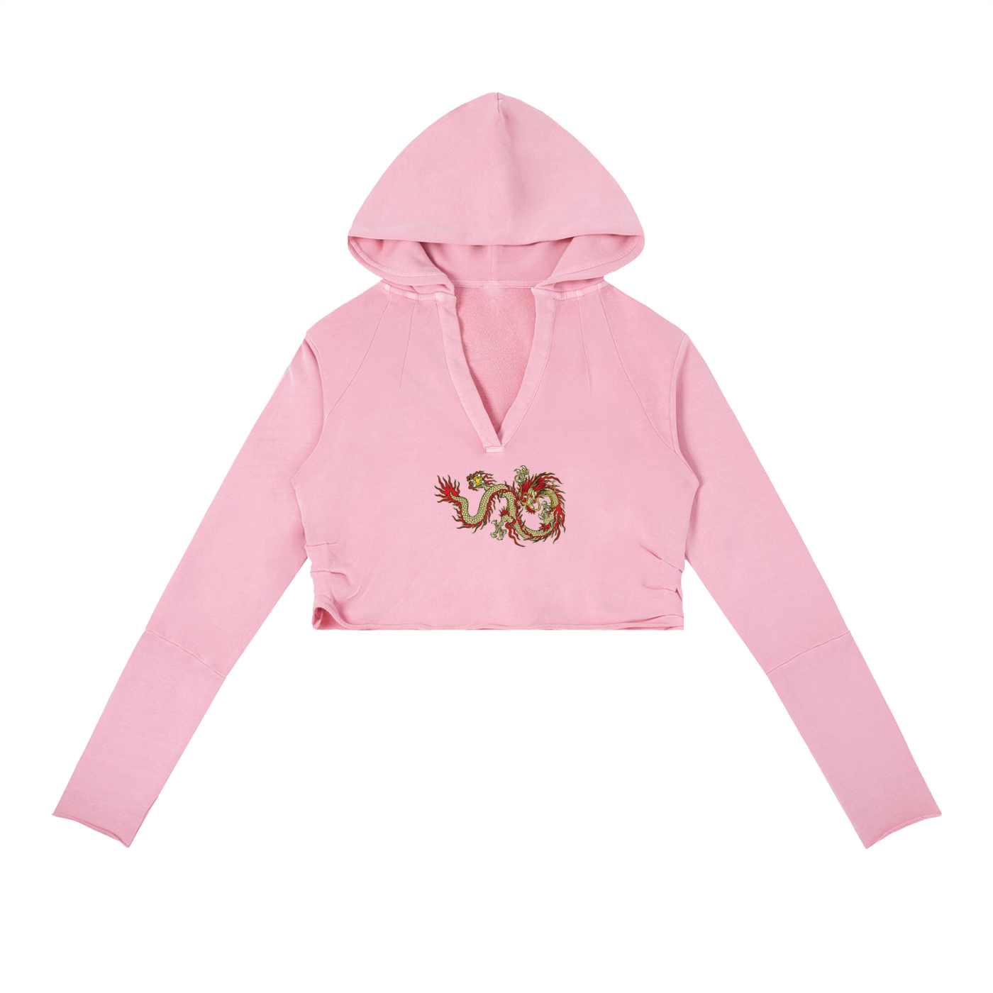Always Been Great Dragon Cropped Women's Hoodie