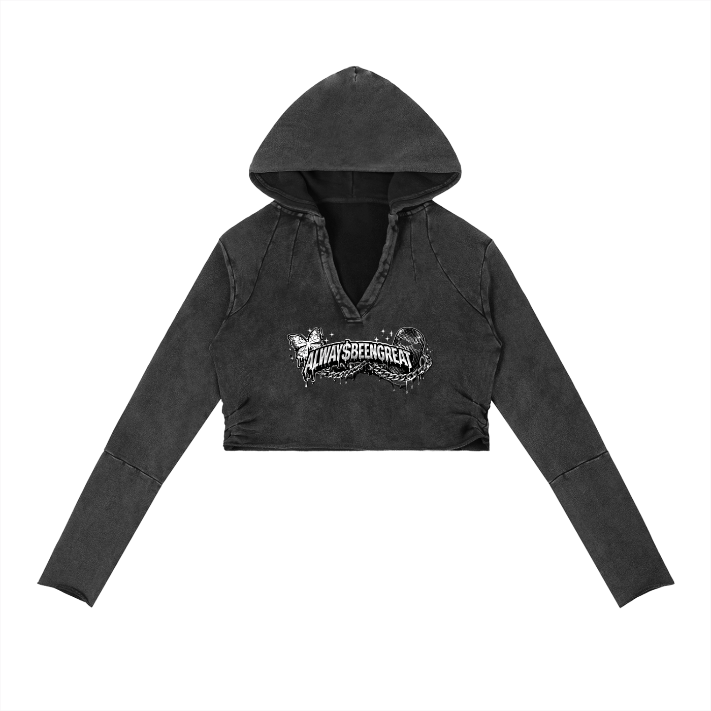 Always Been Great Cropped Women’s Hoodie
